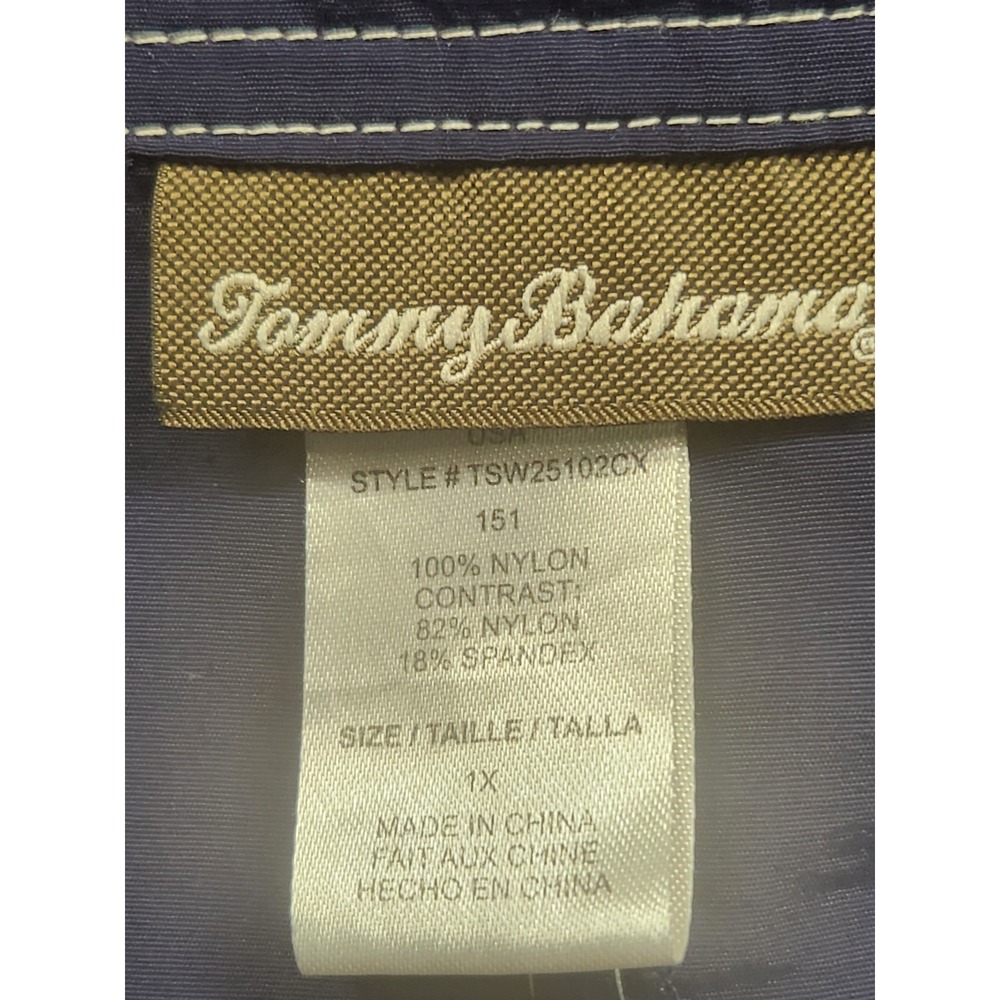 Tommy Bahama Women's Plus Size 1X Board Shorts Navy Blue Cargo - Picture 6 of 7
